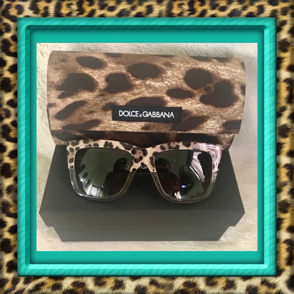 👑✅PRICE FIRM✅ AUTHENTIC Dolce & Gabbana Animal Print Sunglasses. NWOT